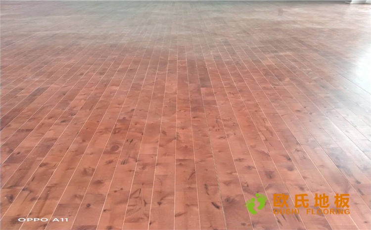 四川南充消防隊體育館木地板改造