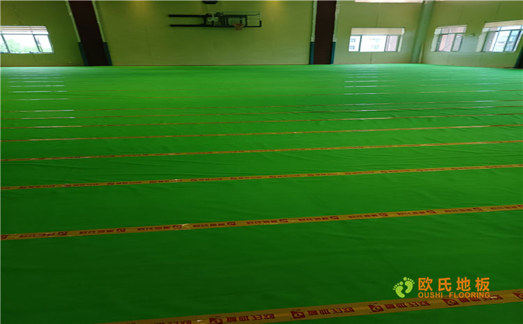 山東淄博潘莊某中學(xué)籃球館木地板項(xiàng)目